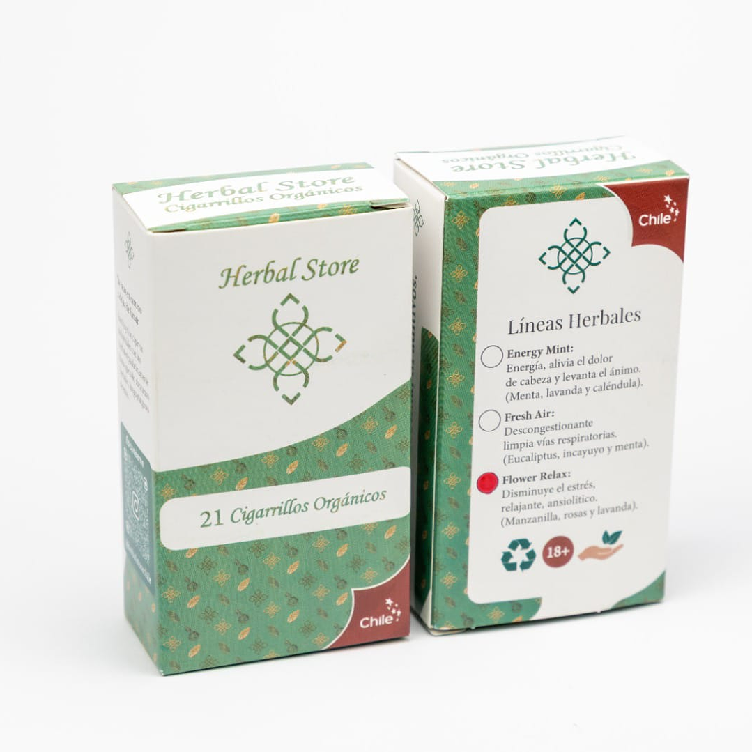 Box 21 Flower Relax – Cigarrillos Herbales Herbal Store 1