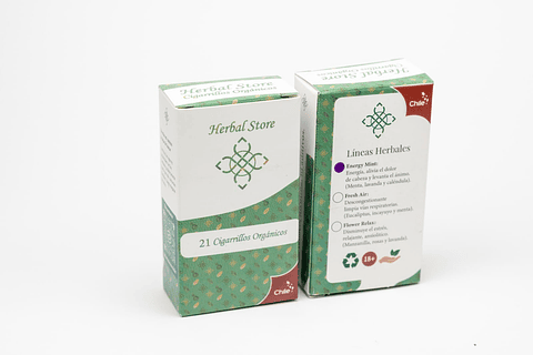 Box 21 Energy Mint – Cigarrillos Herbales Herbal Store