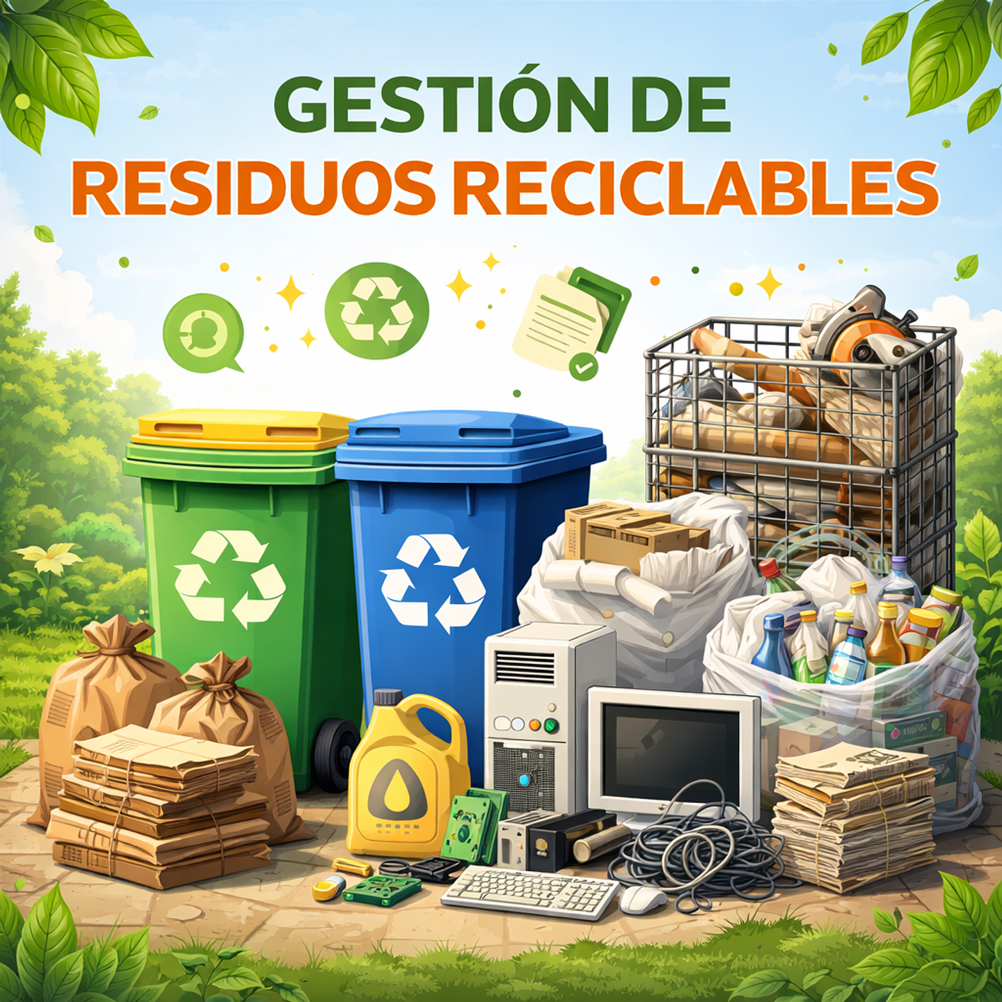 Retiro de residuos reciclables en Providencia para empresa (papel, RAEE, pilas y envases) 1