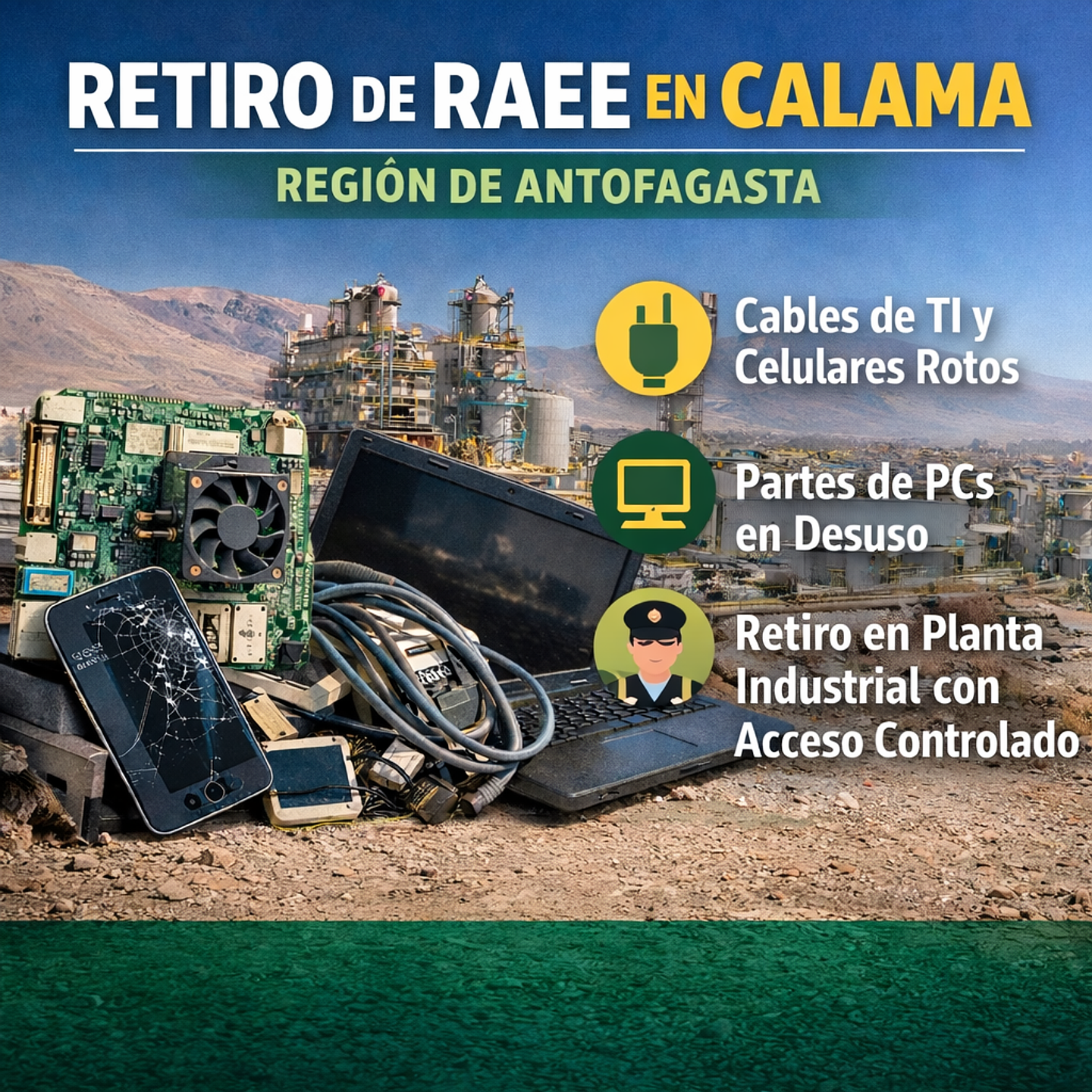 Solicitud de Retiro de RAEE en Calama, Antofagasta 1