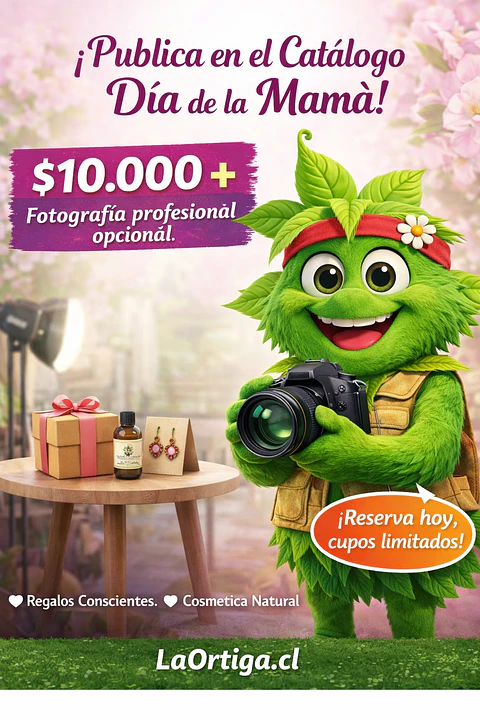 Publicación en catálogo Día de la Mamá + fotografía profesional en curso