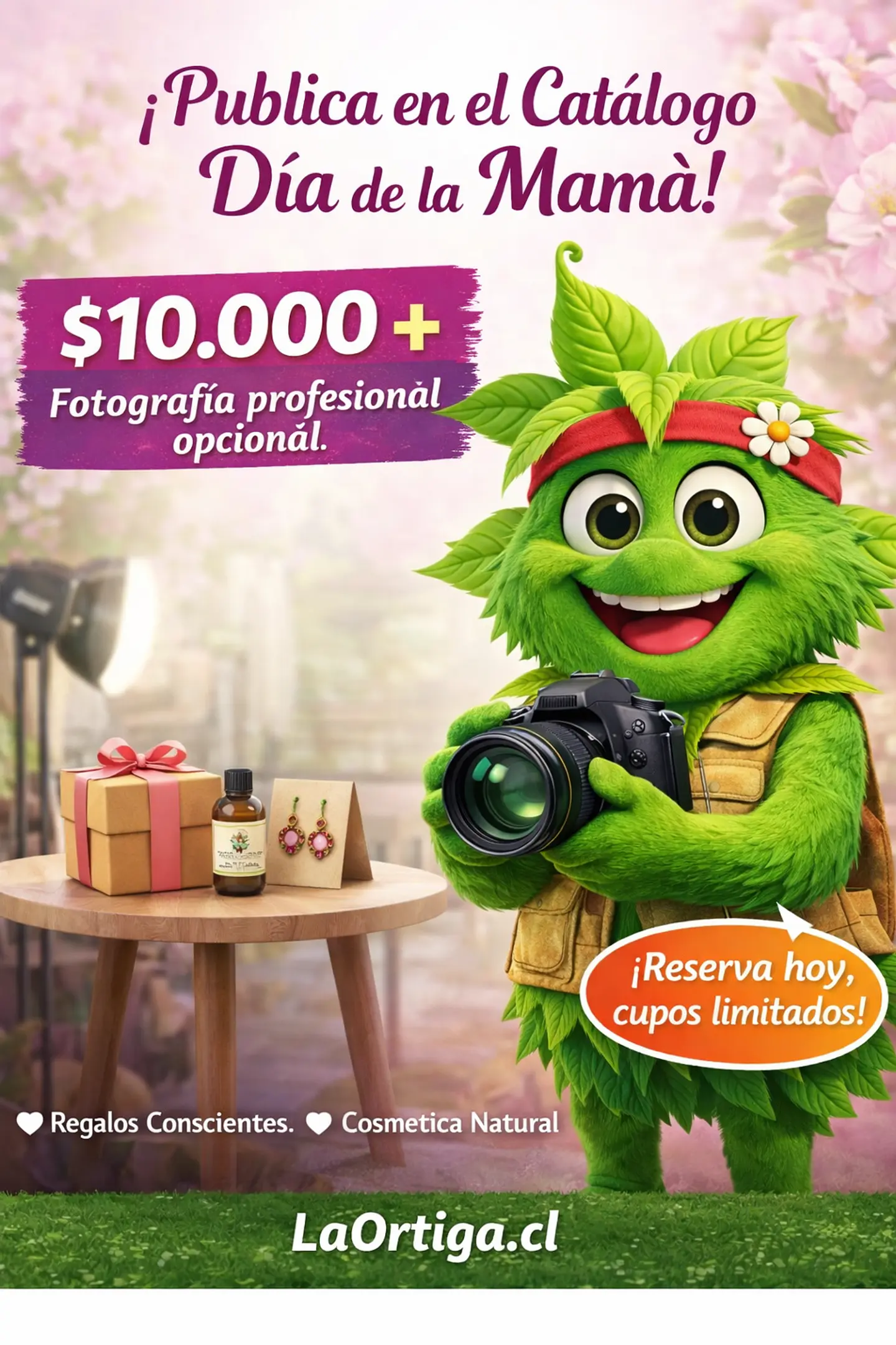 Publicación en catálogo Día de la Mamá + fotografía profesional en curso 1