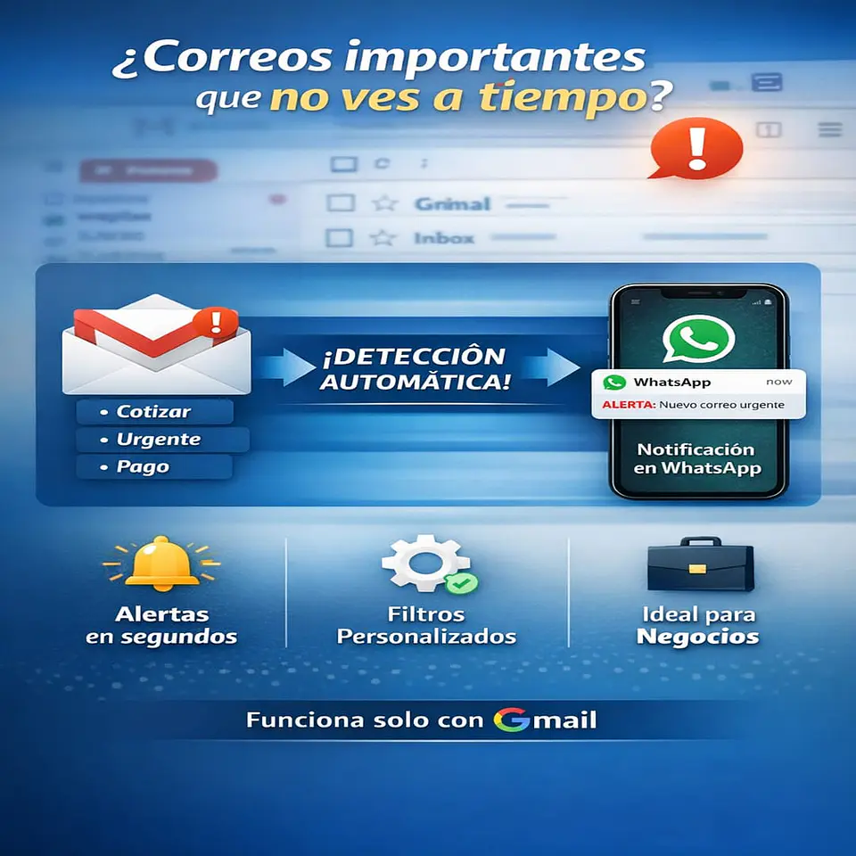 Sistema de Alertas Inteligentes por WhatsApp para Gmail en Chile 2