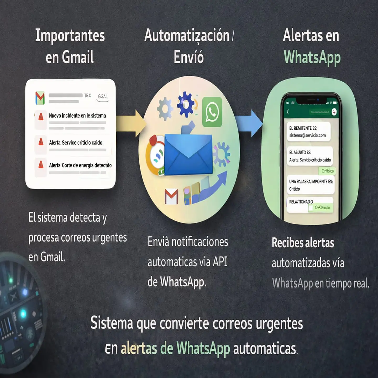 Sistema de Alertas Inteligentes por WhatsApp para Gmail en Chile 3