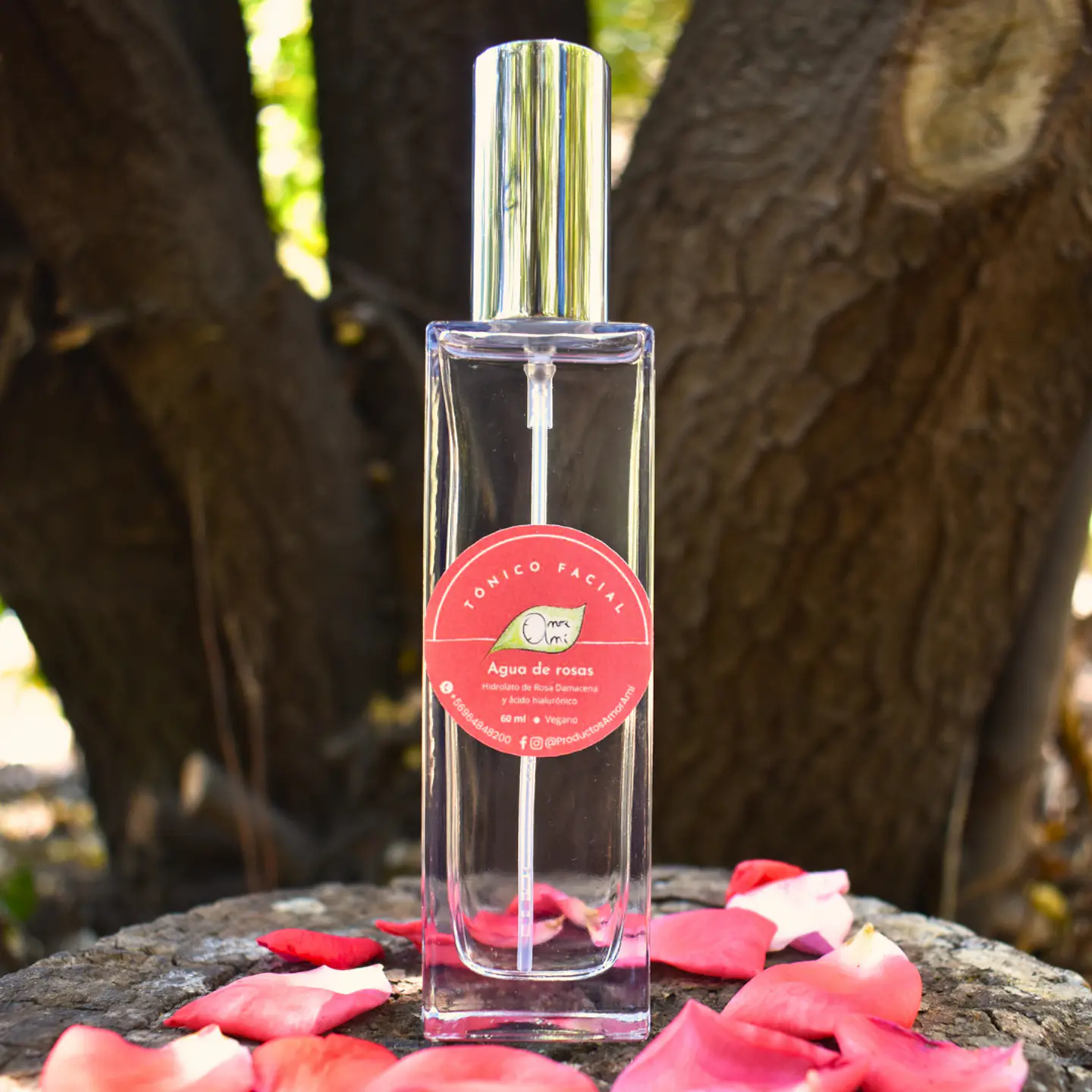 Amor Amí Pack Facial: crema facial + agua de rosas + jabón facial + labial sin color  2