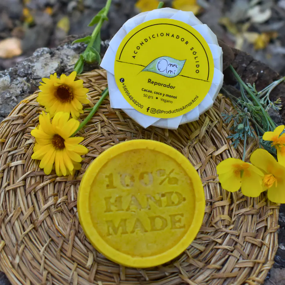 Amor Amí Pack Cabello:  1 Shampoo en barra + 1 Acondicionador en barra (variedades) 2