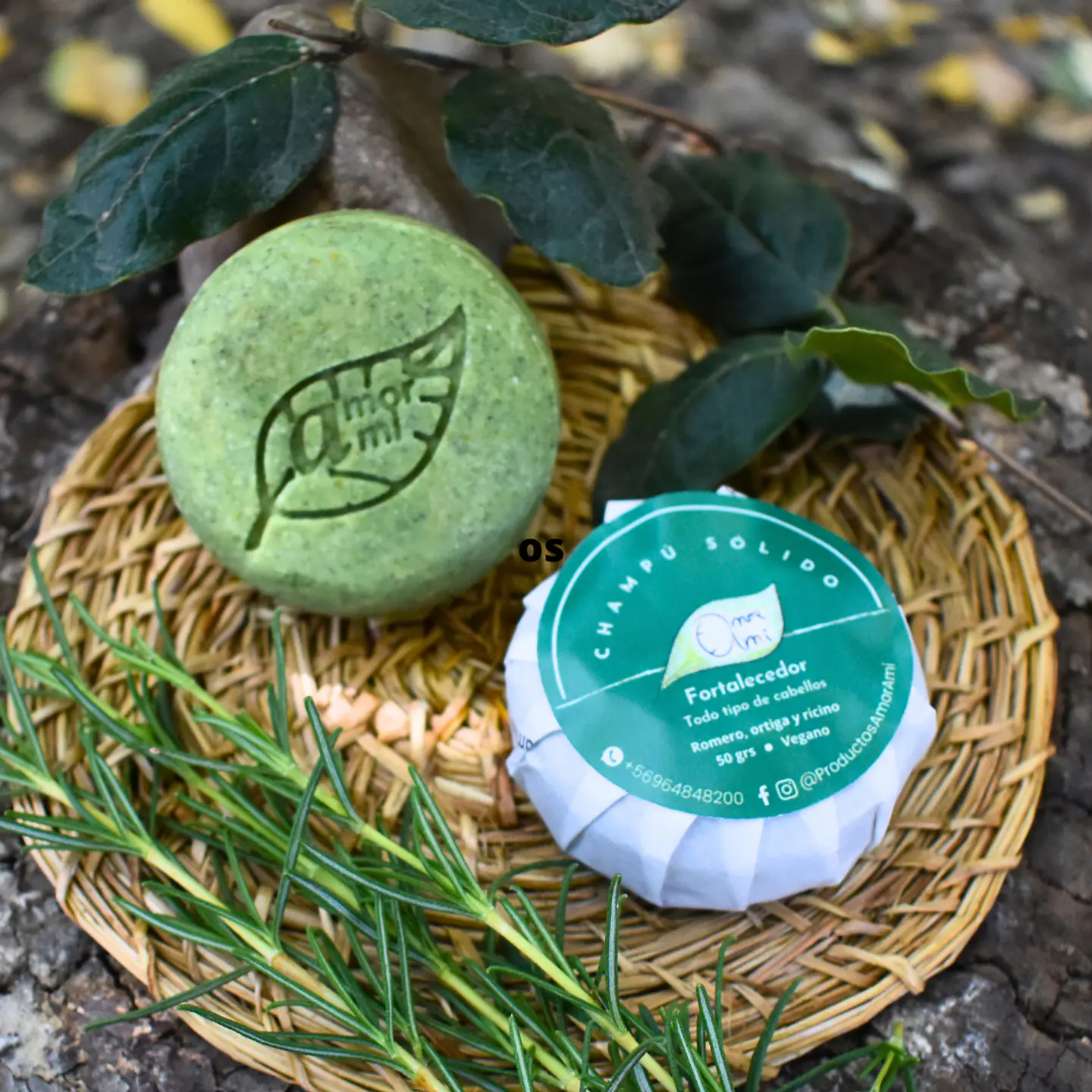 Amor Amí Pack Cabello:  1 Shampoo en barra + 1 Acondicionador en barra (variedades) 4