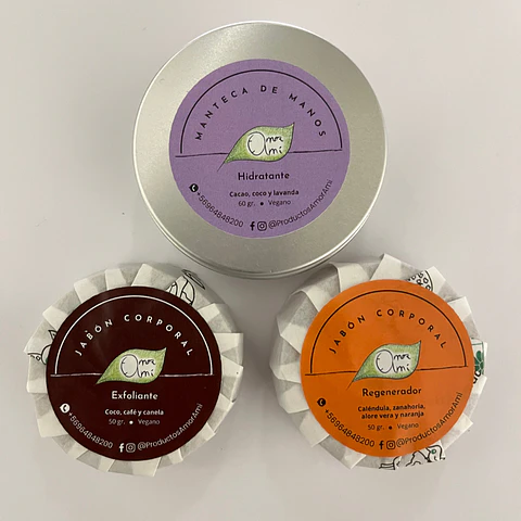 Amor Amí Pack Corporal | 2 jabones corporales + crema de manos