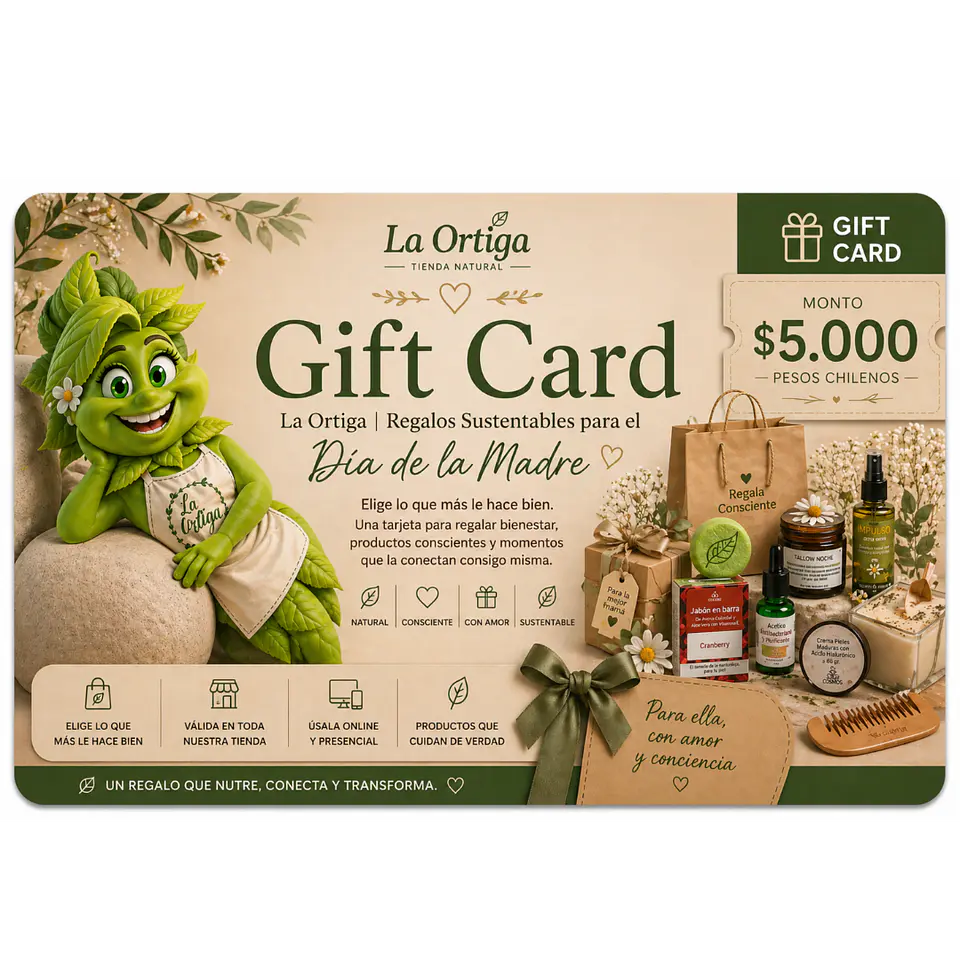 Gift Card La Ortiga | Regalos Sustentables para el Día de la Madre 5.000 $ CLP  1