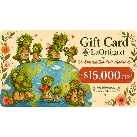 Gift Card La Ortiga | Regalos Sustentables para el Día de la Madre 15.000 $ CLP