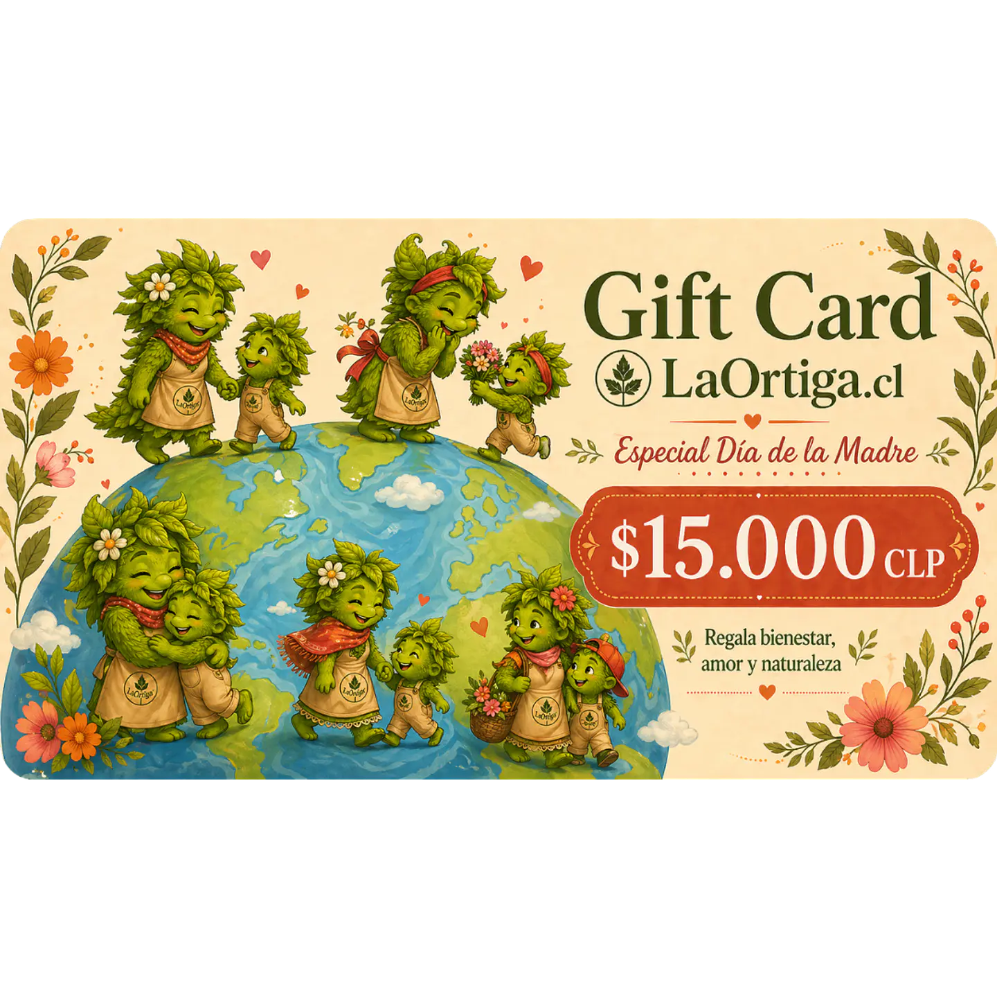Gift Card La Ortiga | Regalos Sustentables para el Día de la Madre 15.000 $ CLP 1