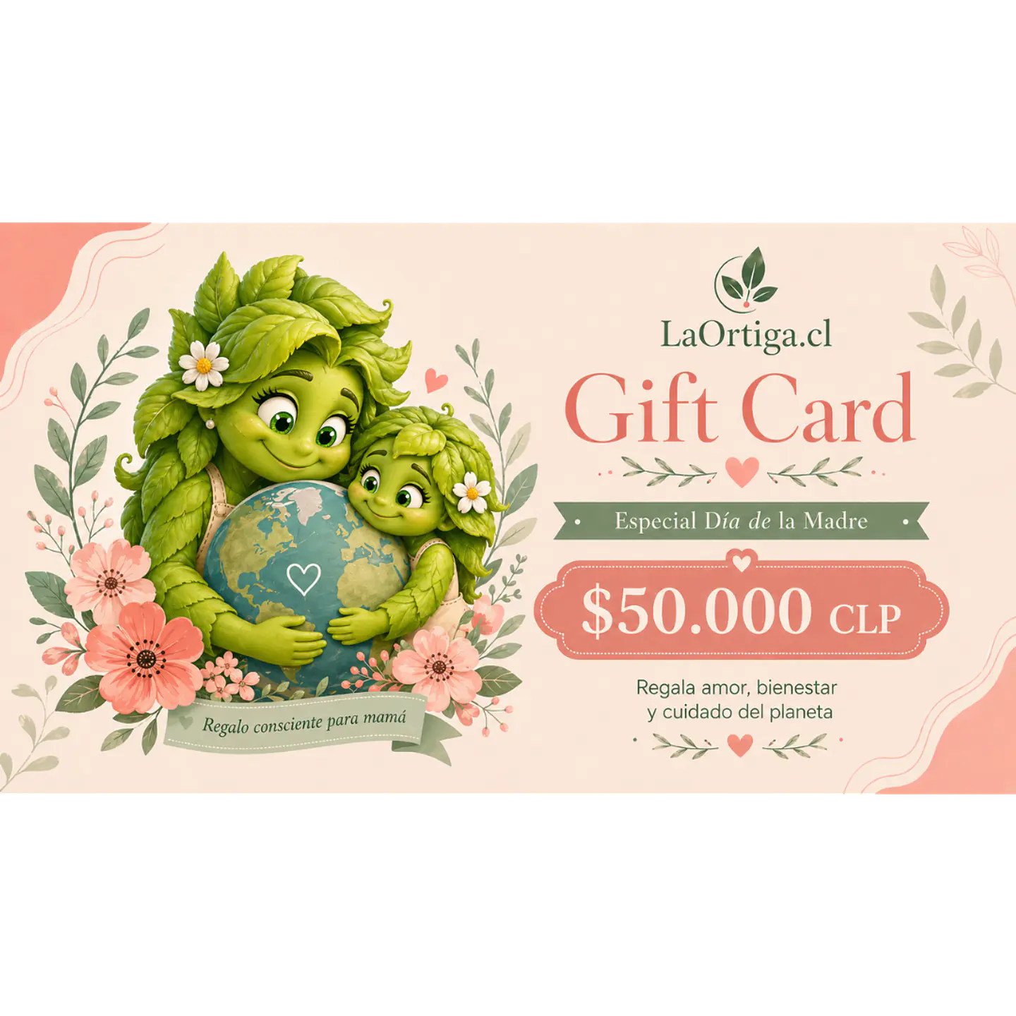 Gift Card La Ortiga | Regalos Sustentables para el Día de la Madre 50.000 $ CLP 1