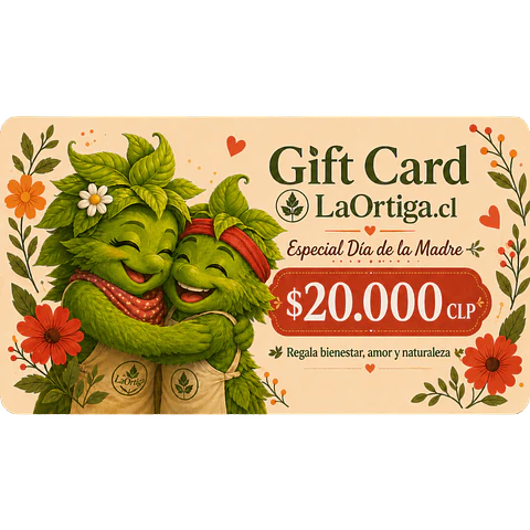 Gift Card La Ortiga | Regalos Sustentables para el Día de la Madre 20.000 $ CLP