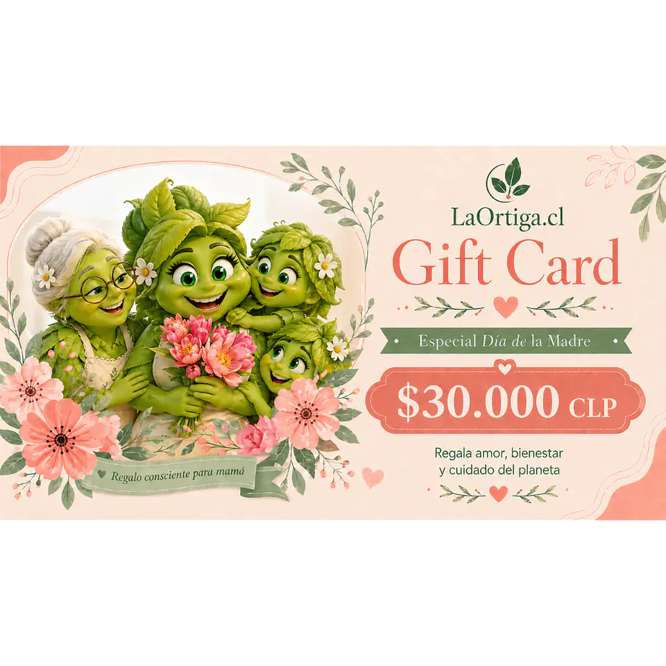 Gift Card La Ortiga | Regalos Sustentables para el Día de la Madre 30.000 $ CLP 1