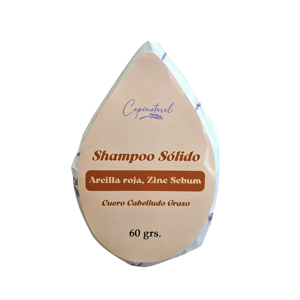Champú sólido arcilla roja + zinc sebum 2