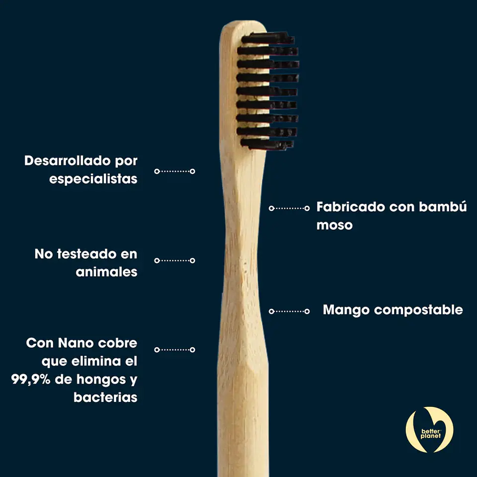 Cepillo Medio Negro Biobrand 2