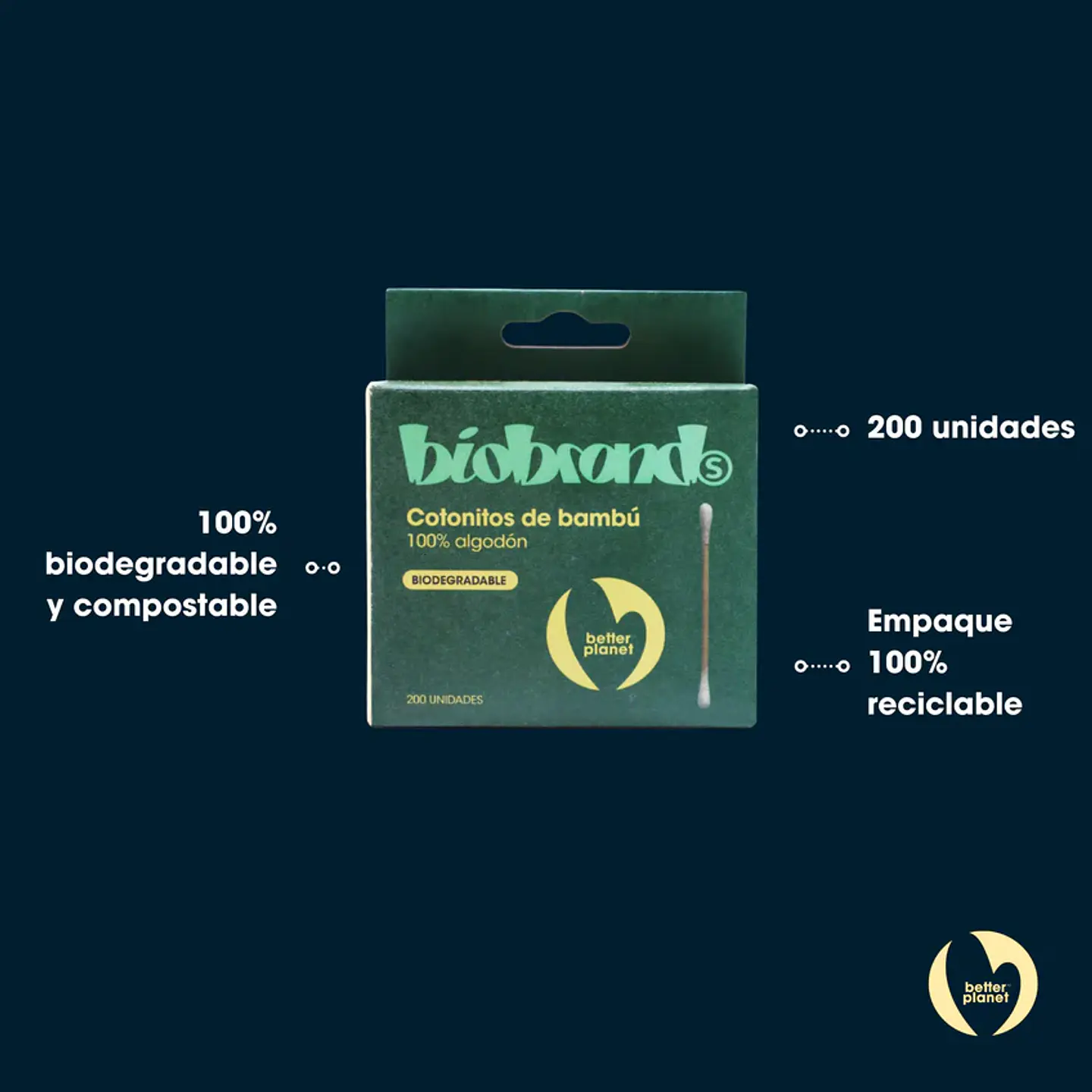 Cotonito de Bambú 200u biobrans 2