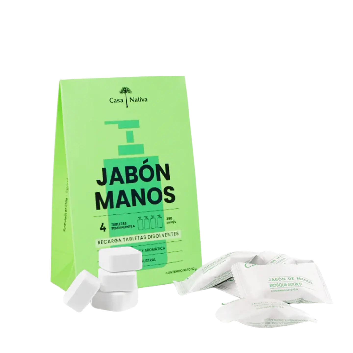 4 Recargas Jabón Espuma Bosque Austral 1