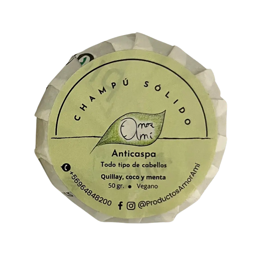Champú Anticaspa Natural | Champú Sólido para Cuero Cabelludo Sensible 1