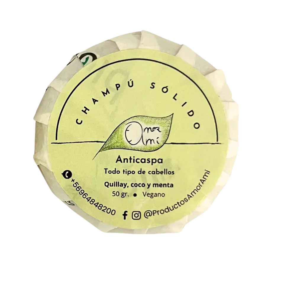 Champú Anticaspa Natural | Champú Sólido para Cuero Cabelludo Sensible 1