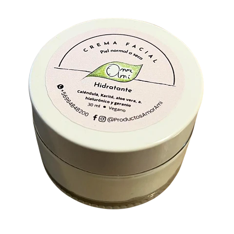 Crema Facial Hidratante para Piel Normal a Seca | Cosmética Natural y Vegana