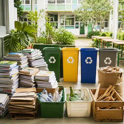 Solicitud de reciclaje de textos escolares y materiales reciclables en Peñalolén