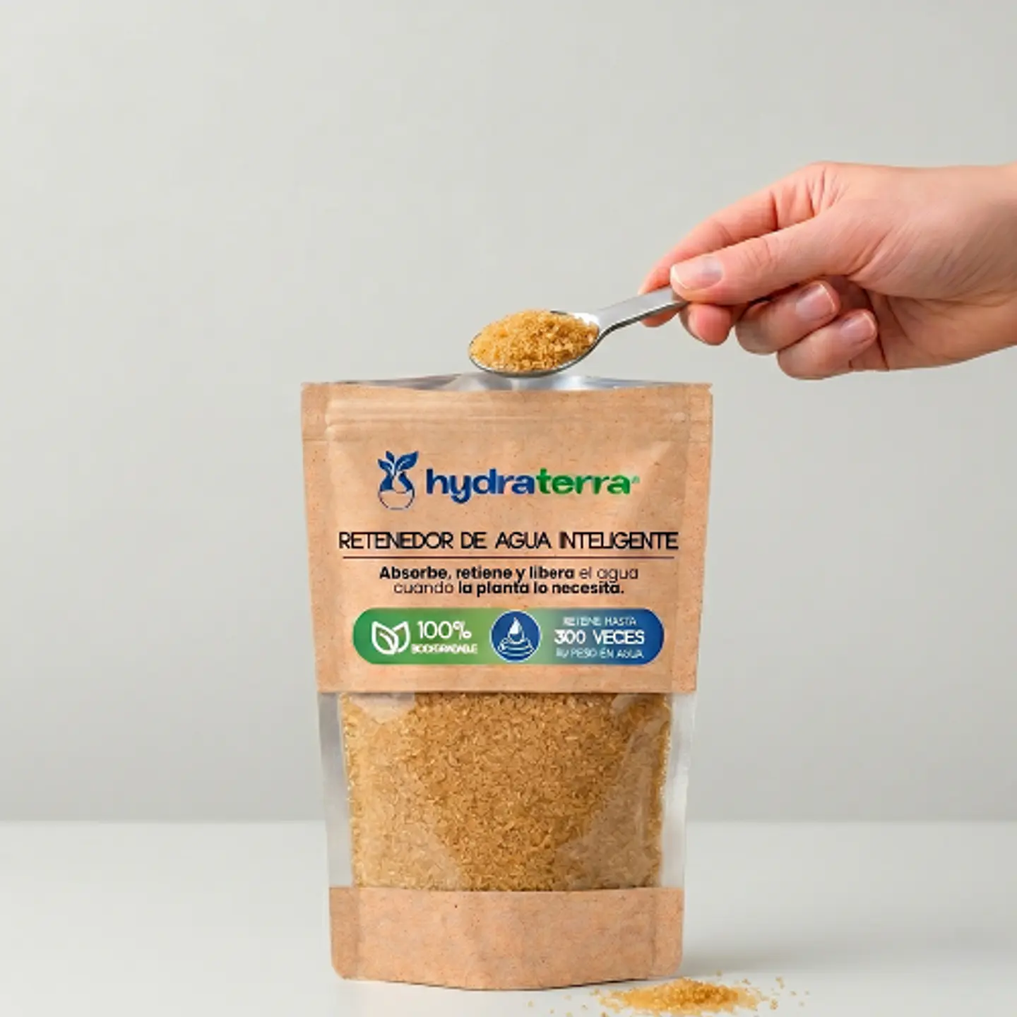 Retenedor Inteligente de Agua de Origen Vegetal para Agricultores 250 gr 5