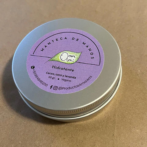 Crema de Manos Hidratante Natural para Piel Seca, Áspera y Agrietada
