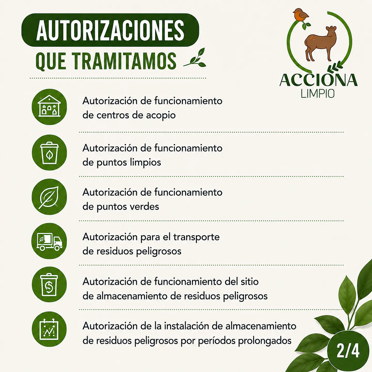 Tramitación de autorizaciones y resoluciones sanitarias para manejo de residuos 4