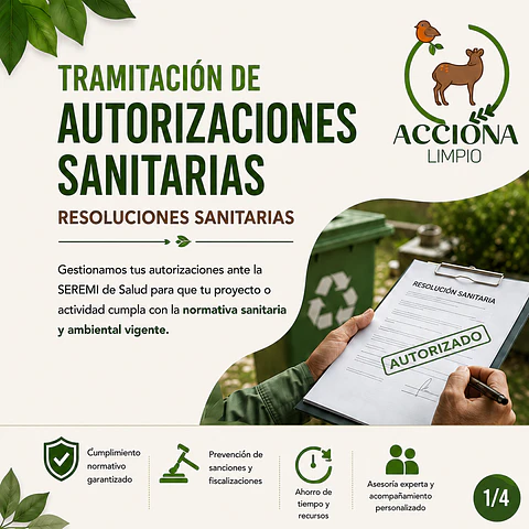 Tramitación de autorizaciones y resoluciones sanitarias para manejo de residuos