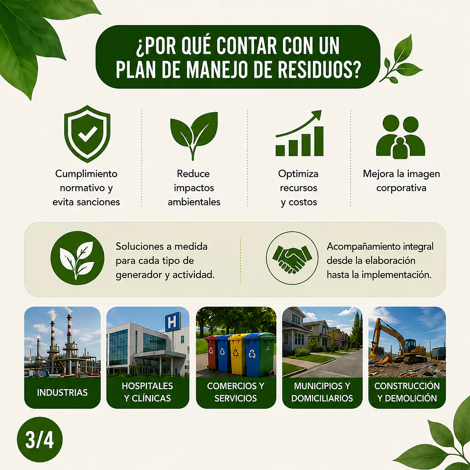 Elaboración de Planes de Manejo de Residuos para empresas e instituciones 2