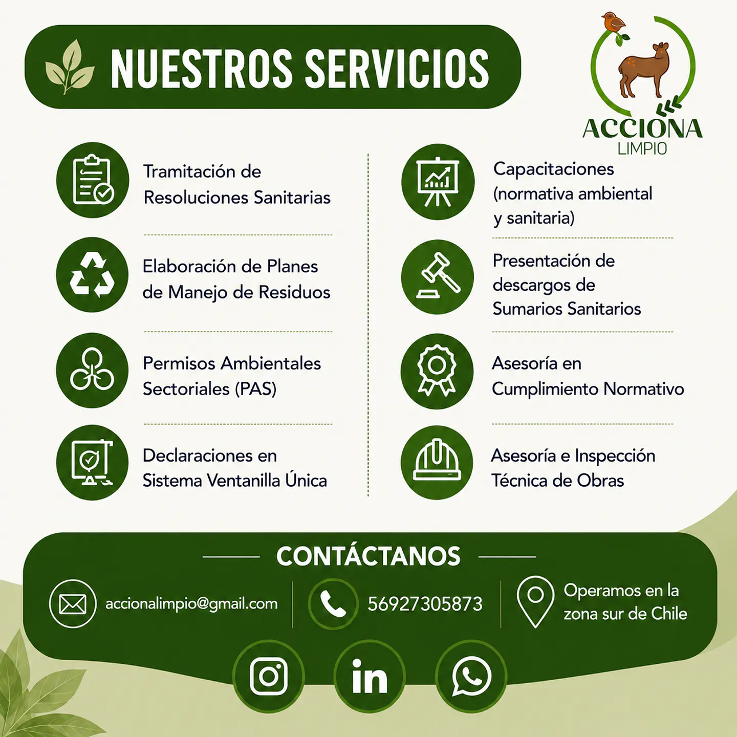 Diagnóstico y cumplimiento de la normativa ambiental y sanitaria 2