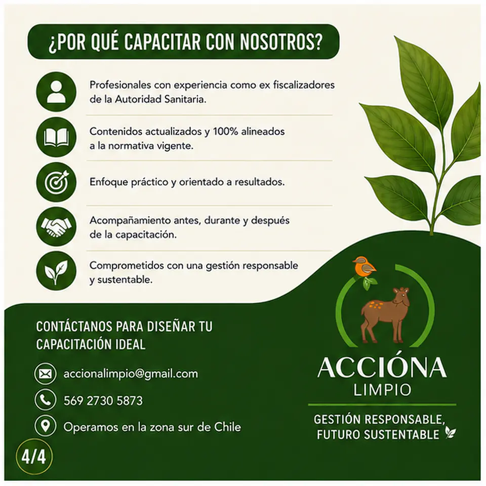 Capacitación y asistencia técnica en gestión ambiental y manejo de residuos 4