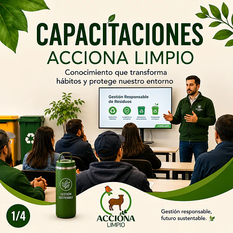 Capacitación y asistencia técnica en gestión ambiental y manejo de residuos