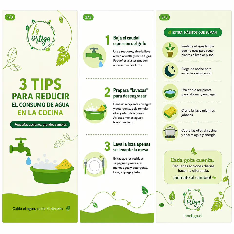 Cómo ahorrar agua en la cocina: reduce el caudal, usa lavazas y lava al tiro 1