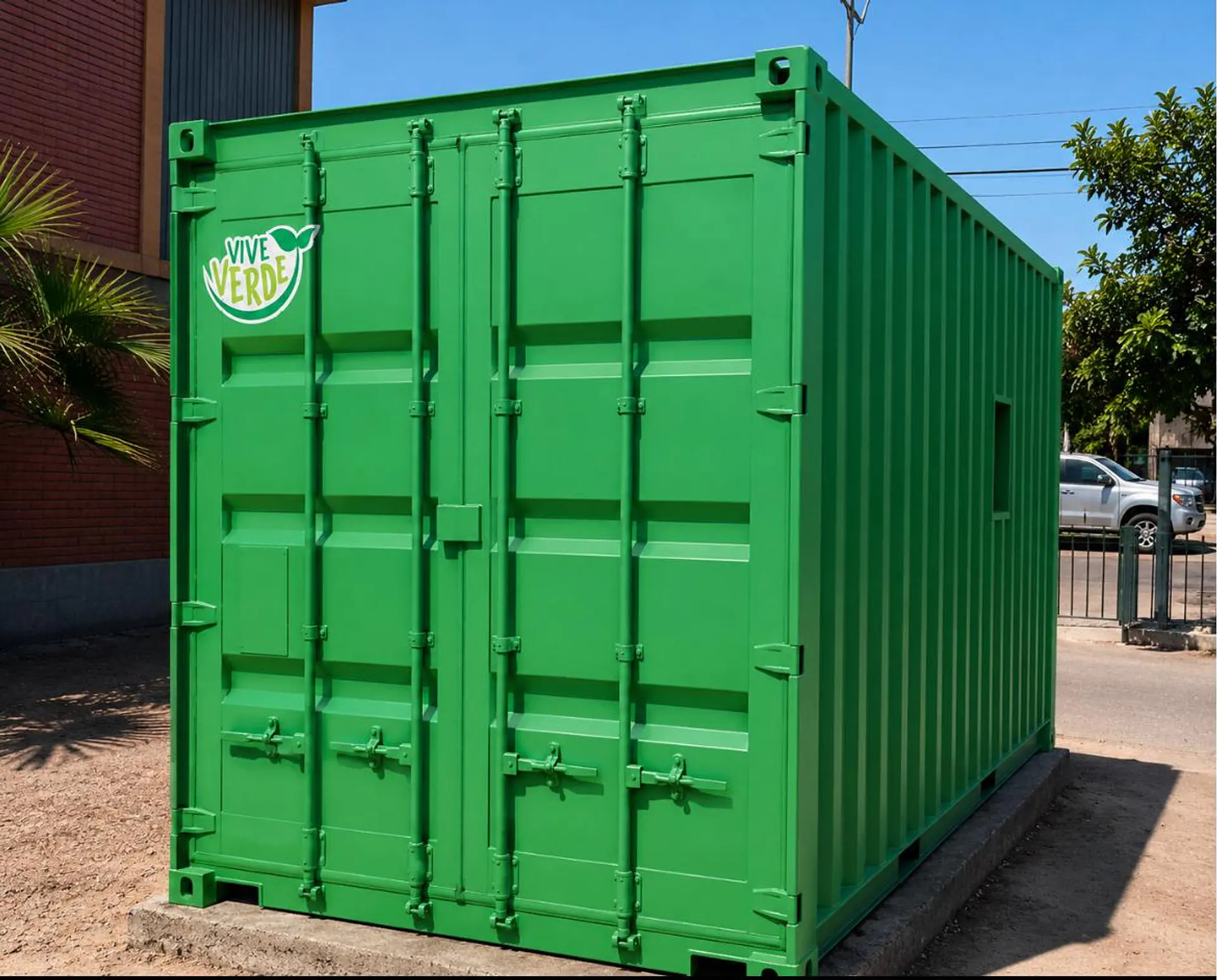 Venta de Punto Verde de Reciclaje con Container Marítimo Dry 20 3