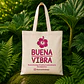 Bolsa reutilizable de crea con asas 40 x 40 cm – Buena Vibra Bags - Miniatura 2