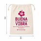 Saco reutilizable de algodón 39 x 30 cm – Buena Vibra Bags - Miniatura 1