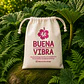 Saco reutilizable de algodón 15 x 10 cm – Buena Vibra Bags - Miniatura 2