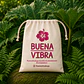  Saco reutilizable de algodón 30 x 20 cm – Buena Vibra Bags - Miniatura 2