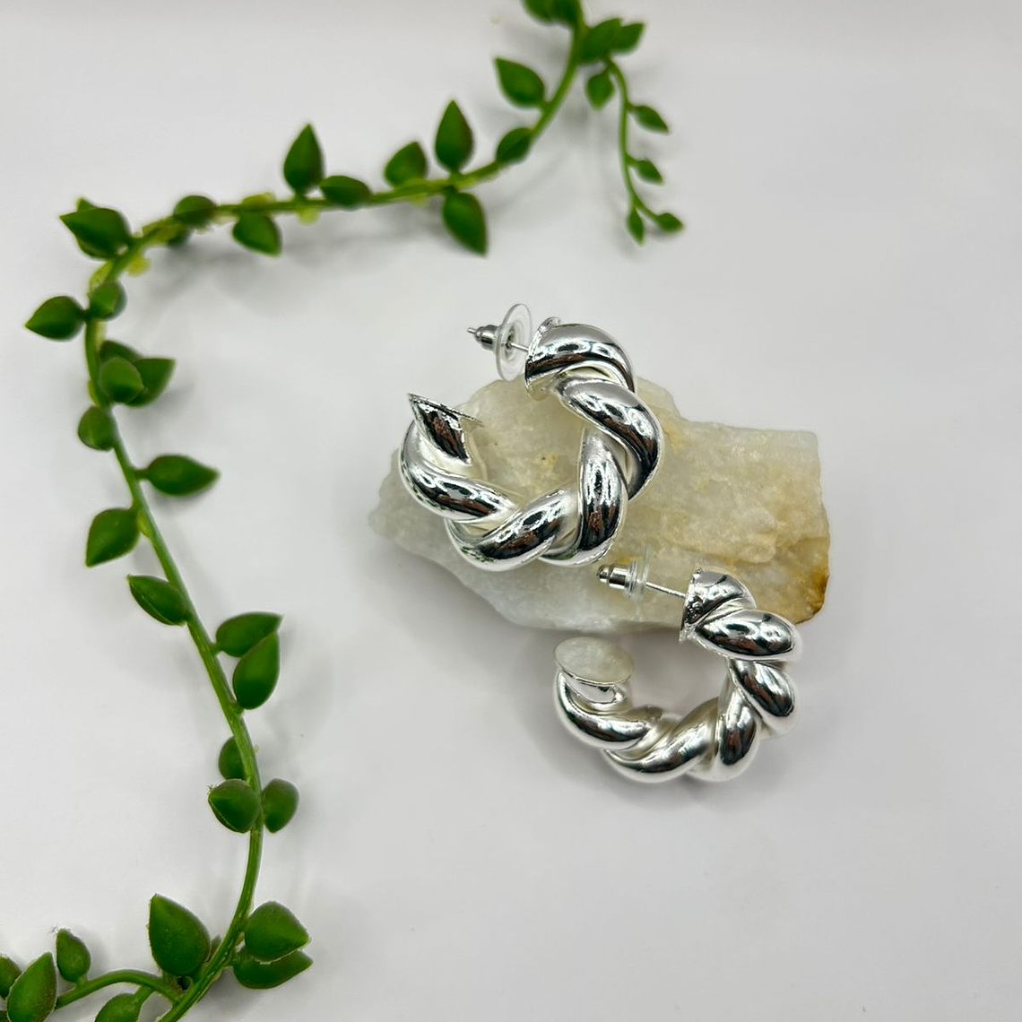 Argolla Trenzada XL Silver 1