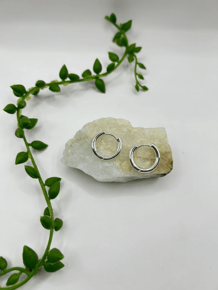 Argollas Basic II Silver