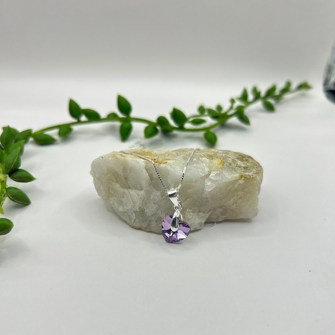 Collar Corazon hecho con cristal Swarovski® Tornasol 1