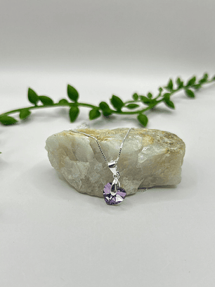 Collar Corazon hecho con cristal Swarovski® Tornasol