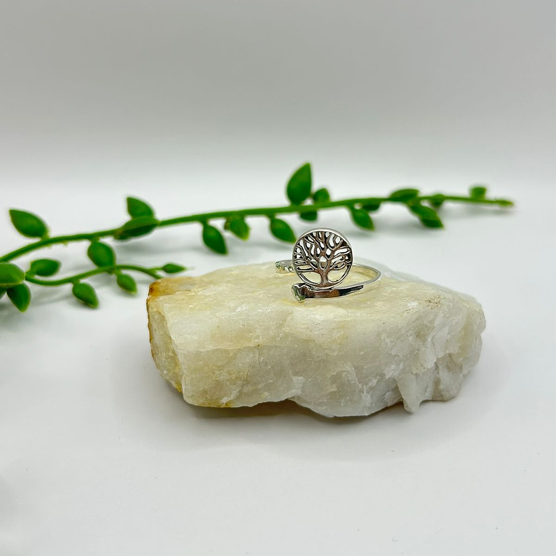 Anillo ajustable árbol de la vida corazón 1