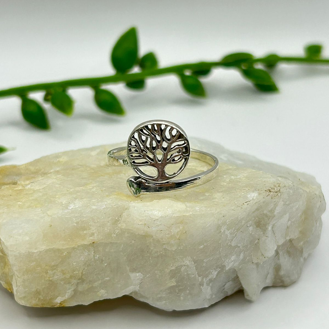 Anillo ajustable árbol de la vida corazón 2