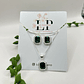 Conjunto rectangular Cristal hecho con Swarovski® Verde - Miniatura 4