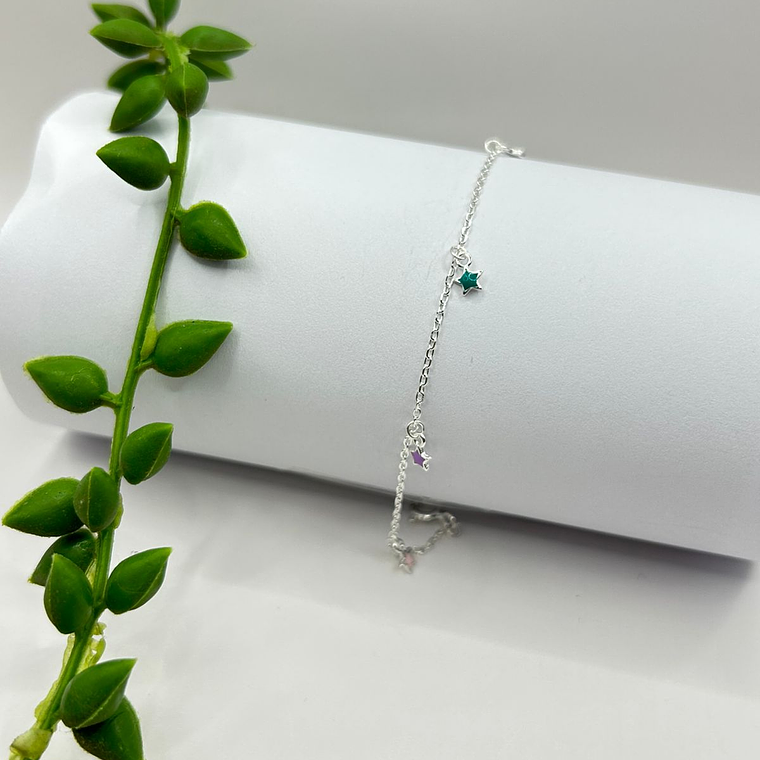 pulsera estrellas esmaltadas kids 1