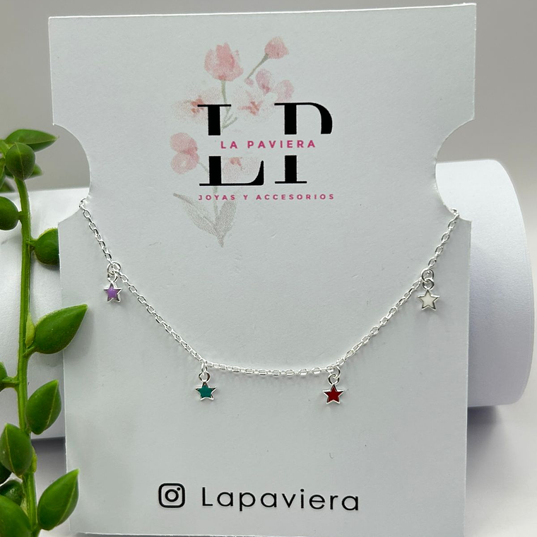 pulsera estrellas esmaltadas kids 3