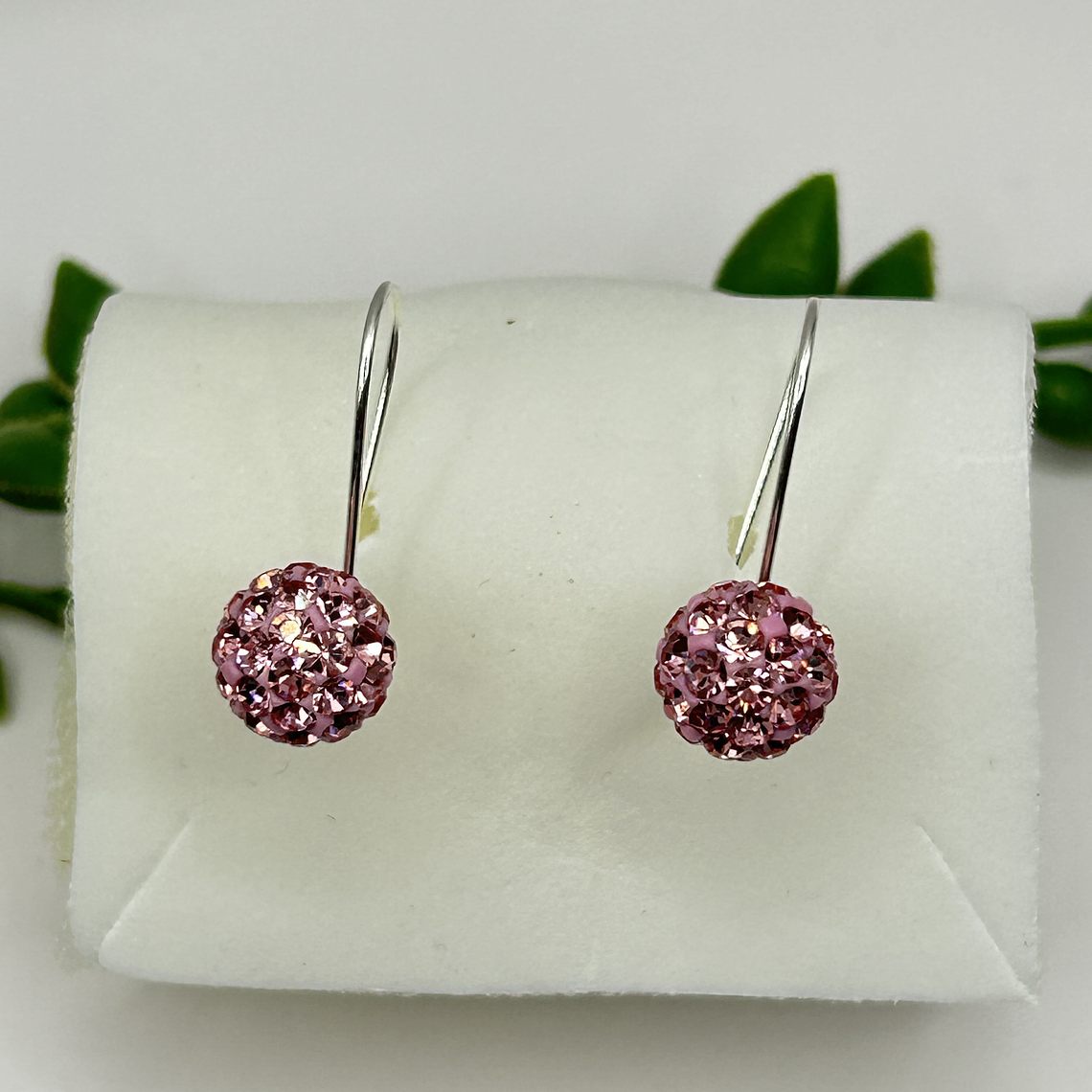 Conjunto Esferas cristales rosados  3